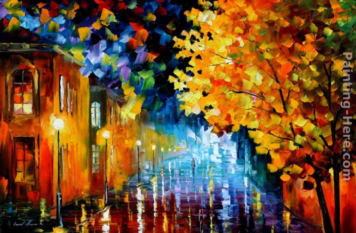 MAGIC RAIN painting - Leonid Afremov MAGIC RAIN art painting